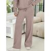 imageANRABESS Womens Two Piece Outfits Lounge Sweater Sets Casual Pullover Knit Tops Wide Leg Pants 2024 Fall ClothesCoffee Gray