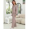 imageANRABESS Womens Two Piece Outfits Lounge Sweater Sets Casual Pullover Knit Tops Wide Leg Pants 2024 Fall ClothesCoffee Gray