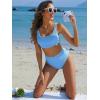 imageANRABESS Bathing Suit for Women Two Piece Bikini Sets High Waisted Tummy Control Modest Swimsuit 2025 Beach Swim WearLight Blue