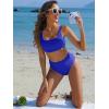 imageANRABESS Bathing Suit for Women Two Piece Bikini Sets High Waisted Tummy Control Modest Swimsuit 2025 Beach Swim WearRoyal Blue