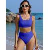 imageANRABESS Bathing Suit for Women Two Piece Bikini Sets High Waisted Tummy Control Modest Swimsuit 2025 Beach Swim WearRoyal Blue