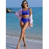 imageANRABESS Bathing Suit for Women Two Piece Bikini Sets High Waisted Tummy Control Modest Swimsuit 2025 Beach Swim WearRoyal Blue