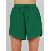 imageANRABESS Two Piece Sets for Women Summer Half Zip Short Set Sweatsuit 2 Piece Outfits Sweat Lounge Sets TracksuitForest Green