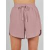 imageANRABESS Two Piece Sets for Women Summer Half Zip Short Set Sweatsuit 2 Piece Outfits Sweat Lounge Sets TracksuitLight Pink