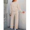 imageANRABESS Women 2 Piece Set Long Sleeve Sweatsuit Sweatpants Tracksuit Sweat Casual Matching 2024 Travel Fall Trendy OutfitsApricot