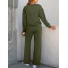 imageANRABESS Women 2 Piece Set Long Sleeve Sweatsuit Sweatpants Tracksuit Sweat Casual Matching 2024 Travel Fall Trendy OutfitsArmy Green