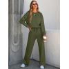 imageANRABESS Women 2 Piece Set Long Sleeve Sweatsuit Sweatpants Tracksuit Sweat Casual Matching 2024 Travel Fall Trendy OutfitsArmy Green