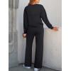 imageANRABESS Women 2 Piece Set Long Sleeve Sweatsuit Sweatpants Tracksuit Sweat Casual Matching 2024 Travel Fall Trendy OutfitsBlack