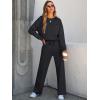 imageANRABESS Women 2 Piece Set Long Sleeve Sweatsuit Sweatpants Tracksuit Sweat Casual Matching 2024 Travel Fall Trendy OutfitsBlack