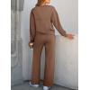 imageANRABESS Women 2 Piece Set Long Sleeve Sweatsuit Sweatpants Tracksuit Sweat Casual Matching 2024 Travel Fall Trendy OutfitsBrown