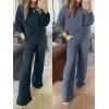 imageANRABESS Women 2 Piece Set Long Sleeve Sweatsuit Sweatpants Tracksuit Sweat Casual Matching 2024 Travel Fall Trendy OutfitsDeep Gray