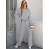 imageANRABESS Women 2 Piece Set Long Sleeve Sweatsuit Sweatpants Tracksuit Sweat Casual Matching 2024 Travel Fall Trendy OutfitsLight Grey