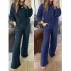 imageANRABESS Women 2 Piece Set Long Sleeve Sweatsuit Sweatpants Tracksuit Sweat Casual Matching 2024 Travel Fall Trendy OutfitsNavy Blue