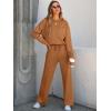 imageANRABESS Women 2 Piece Set Long Sleeve Sweatsuit Sweatpants Tracksuit Sweat Casual Matching 2024 Travel Fall Trendy OutfitsRust