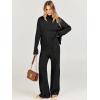 imageANRABESS Womens 2 Piece Outfit Sweater Lounge Sets Long Sleeve Knit Pullover Wide Leg Pant Tracksuit Loungewear 2024 FashionBlack