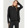 imageANRABESS Womens 2 Piece Outfit Sweater Lounge Sets Long Sleeve Knit Pullover Wide Leg Pant Tracksuit Loungewear 2024 FashionBlack