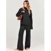 imageANRABESS Womens 2 Piece Outfit Sweater Lounge Sets Long Sleeve Knit Pullover Wide Leg Pant Tracksuit Loungewear 2024 FashionBlack