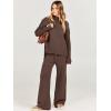 imageANRABESS Womens 2 Piece Outfit Sweater Lounge Sets Long Sleeve Knit Pullover Wide Leg Pant Tracksuit Loungewear 2024 FashionBrown