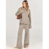 imageANRABESS Womens 2 Piece Outfit Sweater Lounge Sets Long Sleeve Knit Pullover Wide Leg Pant Tracksuit Loungewear 2024 FashionCamel