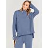 imageANRABESS Womens 2 Piece Outfit Sweater Lounge Sets Long Sleeve Knit Pullover Wide Leg Pant Tracksuit Loungewear 2024 FashionDeep Blue