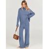 imageANRABESS Womens 2 Piece Outfit Sweater Lounge Sets Long Sleeve Knit Pullover Wide Leg Pant Tracksuit Loungewear 2024 FashionDeep Blue