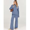 imageANRABESS Womens 2 Piece Outfit Sweater Lounge Sets Long Sleeve Knit Pullover Wide Leg Pant Tracksuit Loungewear 2024 FashionDeep Blue