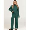 imageANRABESS Womens 2 Piece Outfit Sweater Lounge Sets Long Sleeve Knit Pullover Wide Leg Pant Tracksuit Loungewear 2024 FashionOpal Green