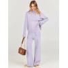 imageANRABESS Womens 2 Piece Outfit Sweater Lounge Sets Long Sleeve Knit Pullover Wide Leg Pant Tracksuit Loungewear 2024 FashionPurple