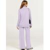 imageANRABESS Womens 2 Piece Outfit Sweater Lounge Sets Long Sleeve Knit Pullover Wide Leg Pant Tracksuit Loungewear 2024 FashionPurple