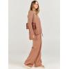 imageANRABESS Womens 2 Piece Outfit Sweater Lounge Sets Long Sleeve Knit Pullover Wide Leg Pant Tracksuit Loungewear 2024 FashionRust