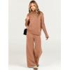 imageANRABESS Womens 2 Piece Outfit Sweater Lounge Sets Long Sleeve Knit Pullover Wide Leg Pant Tracksuit Loungewear 2024 FashionRust