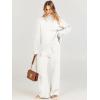imageANRABESS Womens 2 Piece Outfit Sweater Lounge Sets Long Sleeve Knit Pullover Wide Leg Pant Tracksuit Loungewear 2024 FashionWhite