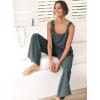 imageANRABESS Womens 2 Piece Outfits Linen Pants Jumpsuit Matching Lounge Set Casual Summer Beach Vacation Trendy Clothes Grey XXLarge