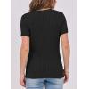 imageANRABESS Womens Short Sleeve Sweaters Tops Crewneck Cable Knit Casual Soft Pullover Shirt 2025 Spring Summer Business OutfitsBlack