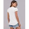 imageANRABESS Womens Tops 2025 Summer Dressy Casual Ruffle Short Sleeve T Shirts Smocked Crewneck Business Work Tee BlouseWhite