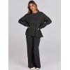 imageANRABESS Womens Two Piece Outfits Sweater Lounge Sets Pullover Wide Leg Matching Sets Casual Loose Fall Clothes 2024Black