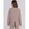 imageANRABESS Womens Two Piece Outfits Sweater Lounge Sets Pullover Wide Leg Matching Sets Casual Loose Fall Clothes 2024Coffee Gray