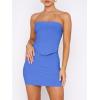 imageANRABESS Womens Two Piece Skirt Sets Summer Outfit Strapless Going Out Crop Tops Sexy Mini Club Dress Matching Set 2025Blue