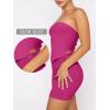 imageANRABESS Womens Two Piece Skirt Sets Summer Outfit Strapless Going Out Crop Tops Sexy Mini Club Dress Matching Set 2025Hot Pink