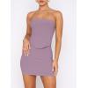 imageANRABESS Womens Two Piece Skirt Sets Summer Outfit Strapless Going Out Crop Tops Sexy Mini Club Dress Matching Set 2025Light Purple