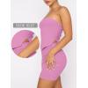 imageANRABESS Womens Two Piece Skirt Sets Summer Outfit Strapless Going Out Crop Tops Sexy Mini Club Dress Matching Set 2025Pink