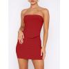 imageANRABESS Womens Two Piece Skirt Sets Summer Outfit Strapless Going Out Crop Tops Sexy Mini Club Dress Matching Set 2025Red