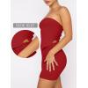 imageANRABESS Womens Two Piece Skirt Sets Summer Outfit Strapless Going Out Crop Tops Sexy Mini Club Dress Matching Set 2025Red