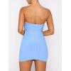 imageANRABESS Womens Two Piece Skirt Sets Summer Outfit Strapless Going Out Crop Tops Sexy Mini Club Dress Matching Set 2025Sky