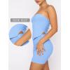 imageANRABESS Womens Two Piece Skirt Sets Summer Outfit Strapless Going Out Crop Tops Sexy Mini Club Dress Matching Set 2025Sky