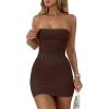 imageANRABESS Womens Two Piece Skirt Sets Summer Outfit Strapless Going Out Crop Tops Sexy Mini Club Dress Matching Set 2025Coffee