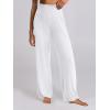 imageANRABESS Women 2 Piece Lounge Pajamas Sets Casual Ribbed Knit Long Sleeve Top Pants Matching Set 2025 Fall Outfits ClothesWhite