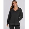 imageANRABESS Women 2 Piece Outfits Lounge Sets Oversized Sweatshirt Wide Leg Pants 2025 Fall Casual Sweatsuits Travel Clothes SetBlack
