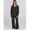 imageANRABESS Women 2 Piece Outfits Lounge Sets Oversized Sweatshirt Wide Leg Pants 2025 Fall Casual Sweatsuits Travel Clothes SetBlack