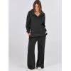 imageANRABESS Women 2 Piece Outfits Lounge Sets Oversized Sweatshirt Wide Leg Pants 2025 Fall Casual Sweatsuits Travel Clothes SetBlack